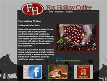 Tablet Screenshot of foxhollowcoffee.com